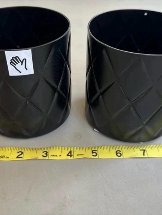 IKEA Other - Metal Textured Planter - Set of 2